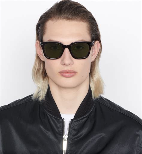 DiorBlackSuit S10I Black Rectangular Sunglasses 